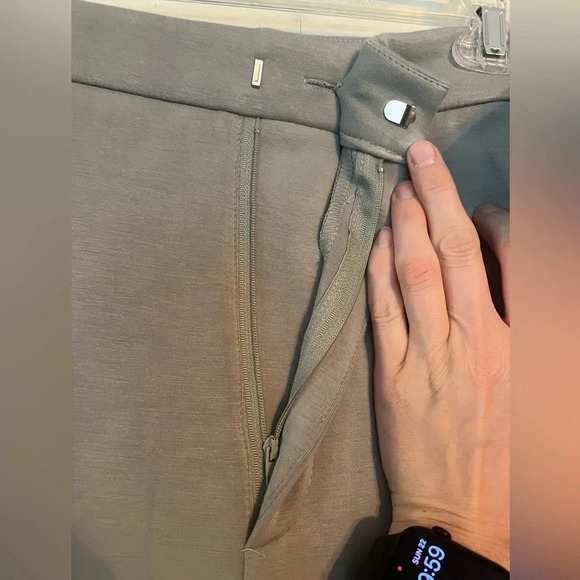 Avec Les Filles NWT Trousers. Size XXL. Anthropologie. Light green/green gray. - Picture 6 of 8